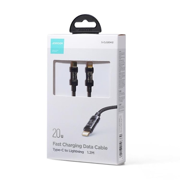 Joyroom USB-C till Lightning kabel 20W 1.2m - Svart Svart