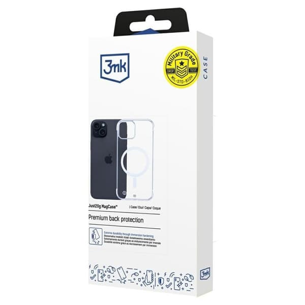 3MK Mobilskal till iPhone 15 Plus MagSafe Just20g - Clear