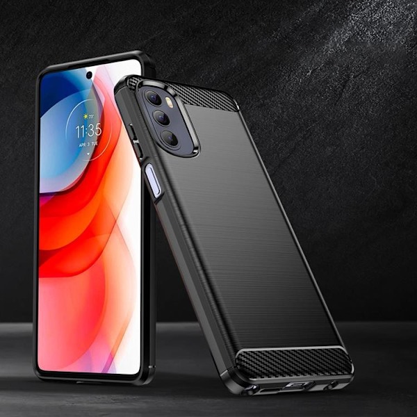 Carbon Flexible Skal Motorola Moto G Stylus (2022) - Svart Svart