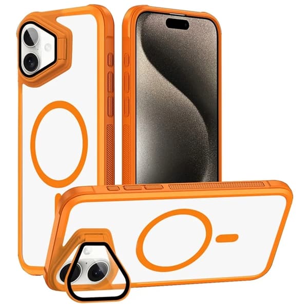 Mobilskal till iPhone 16 Magsafe med Linsskyddsstöd Orange