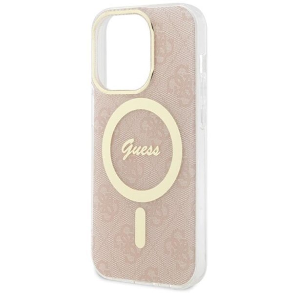 Guess iPhone 15 Pro Mobilskal Magsafe IML - Rosa
