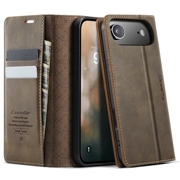 Caseme iPhone Air Plånboksfodral RFID-Skydd 033 - Kaffe Brun