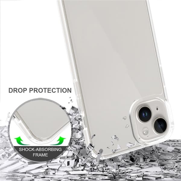 BOOM iPhone 15 Plus Mobilskal Akryl TPU - Gennemsigtig Transparent