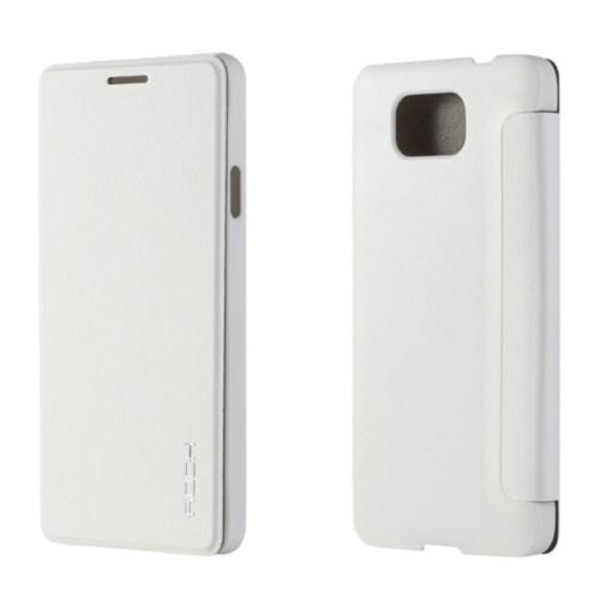 ROCK Uni Series -kotelo Samsung Galaxy Alpha (valkoinen) White