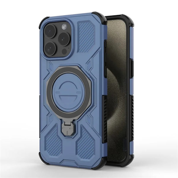Mobilskal till iPhone 15 Pro Max Plast Shockproof - Blå