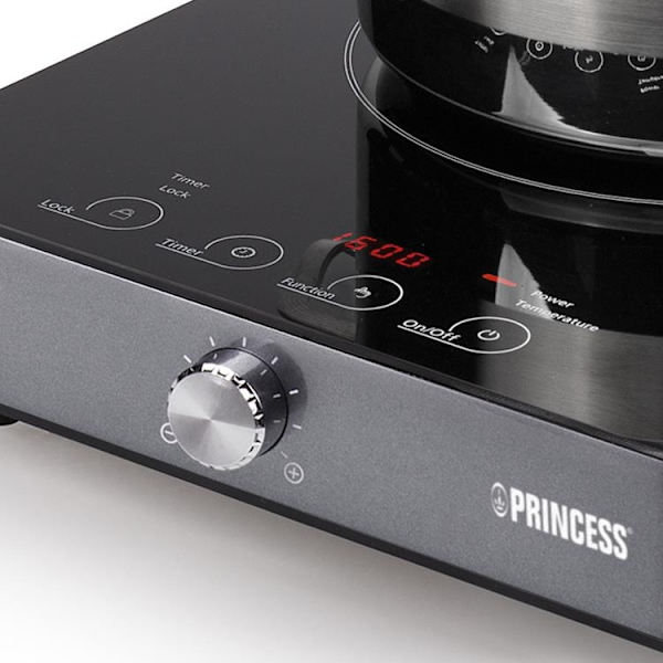 Princess Induktionsplatta Digital singel Black