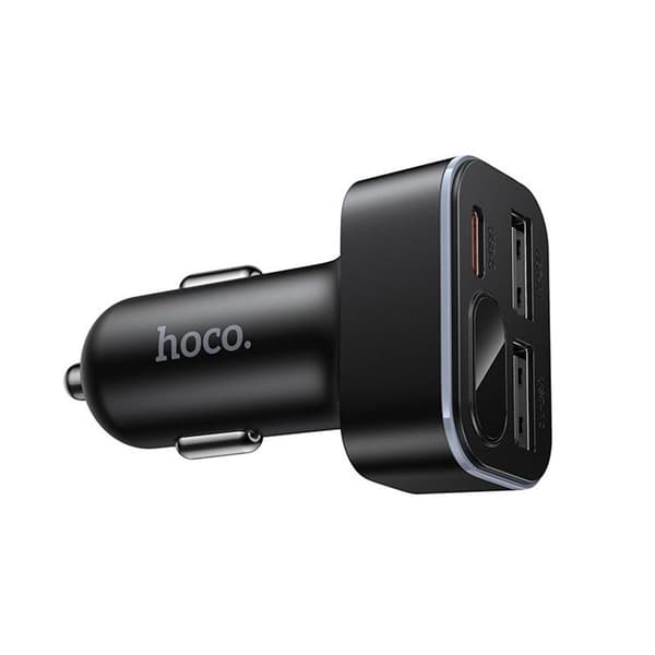 Hoco Billaddare 42W 1xUSB-C 2xUSB-A QC3.0 Z63A - Svart Svart