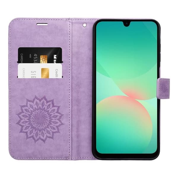 Plånboksfodral för Galaxy A56 5G Mezzo - Mandala Lila Lila