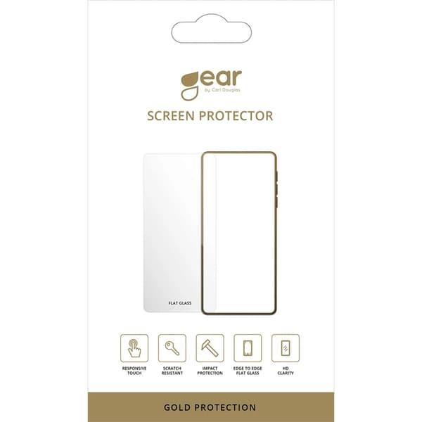 Gear iPhone 16 Pro Härdat Glas Skärmskydd 2.5D - Guld Guld
