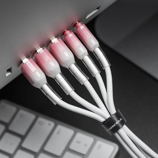 FORCELL USB-A till USB-C 66W Kabel 3A 1m QC4.0 C352 - Vit Vit