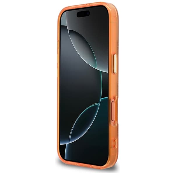 Guess Mobilcover Til iPhone 17 Pro MagSafe IML Peony Dot - Orange Orange