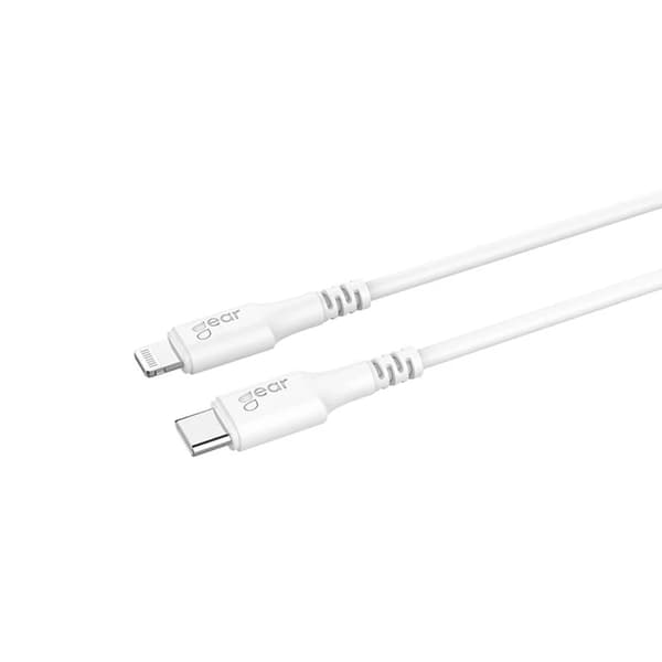 Gear USB-C Til Lightning 0.5m Kabel MFI C94 - Hvid Vit