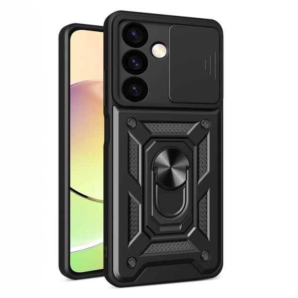 Xiaomi Poco C65/Redmi 13C Mobilskal Hybrid Armor Camshield - Svart