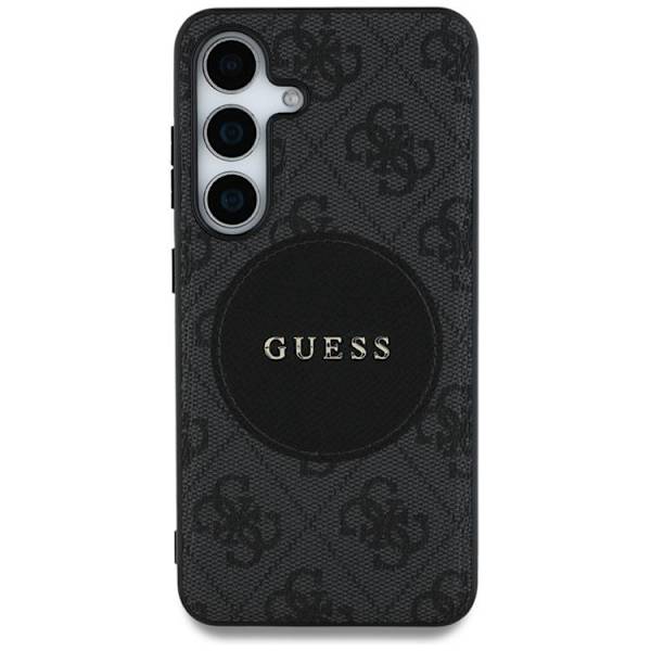 Guess Telefontaske til Galaxy S25 Plus MagSafe Round Patch Classic Logo - Sort Black