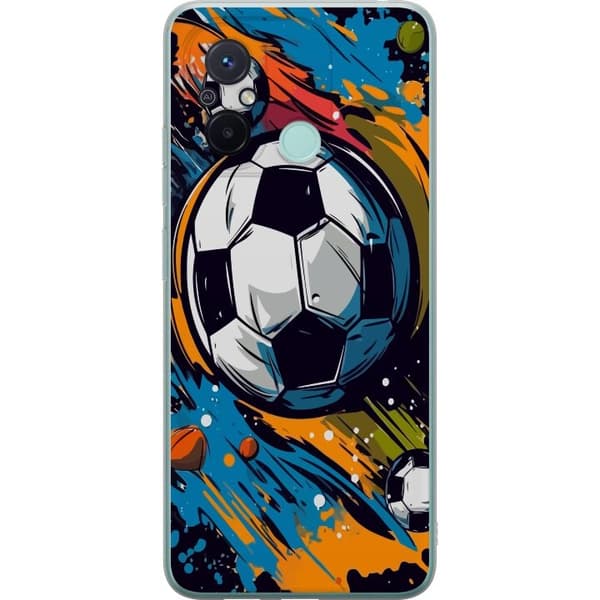 Mobilcover til Xiaomi Redmi 12C med Fodbolde