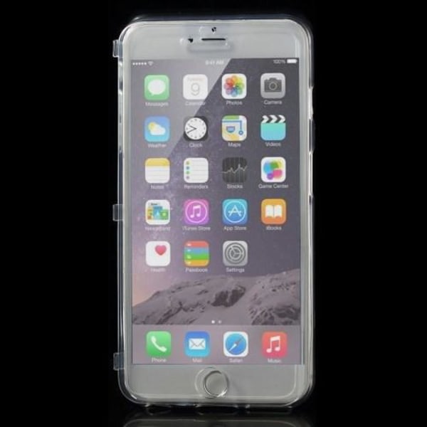 Flexiskal + Front Flap Case till Apple iPhone 6(S) Plus - Transp