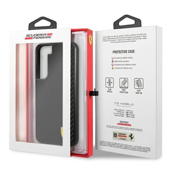Ferrari On Track Carbon Stripe Skal Galaxy S22 Plus - Musta Black