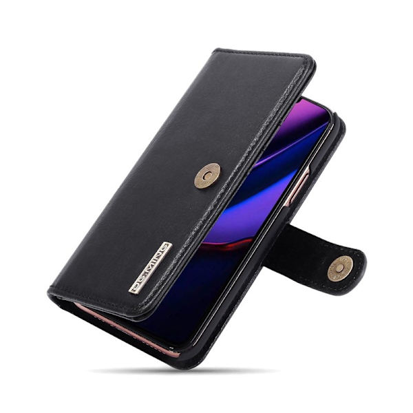 DG.MING iPhone 11 Pro Plånboksfodral 2-i-1 Äkta läder Svart