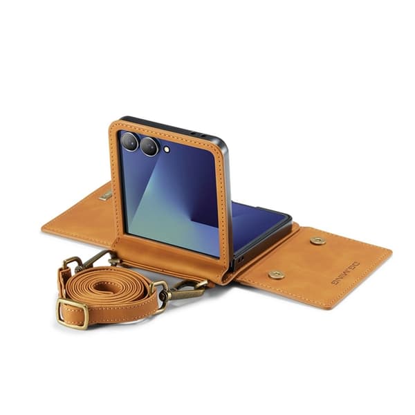 DG.MING Mobilskal till Galaxy Z Flip 7 Detachable M2 - Brun Brun