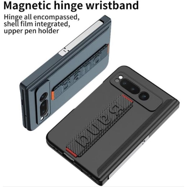 GKK Google Pixel Fold Mobilskal Wristband Kickstand - Silver