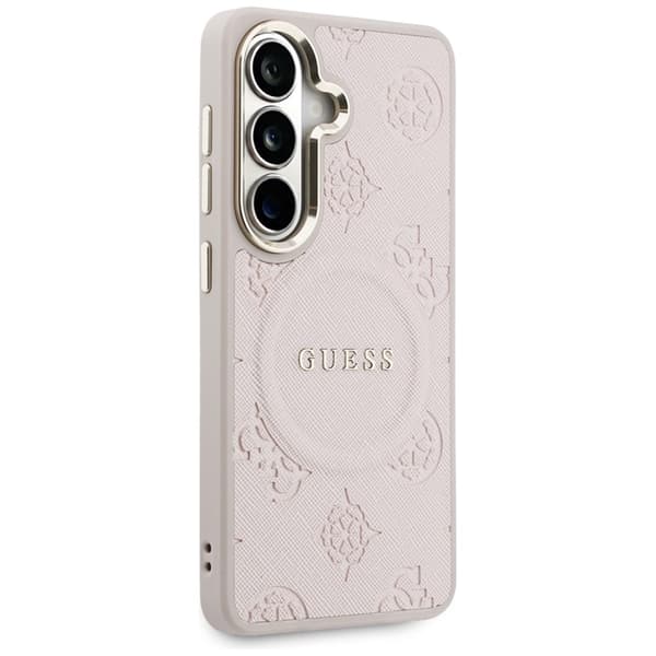Guess Mobilskal För Galaxy S26 MagSafe Saffiano Peony Embossed Ring
