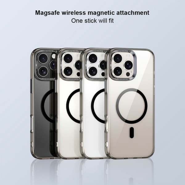 XUNDD Mobilskal till iPhone 16 Pro MagSafe TPU+Acrylic Transparent