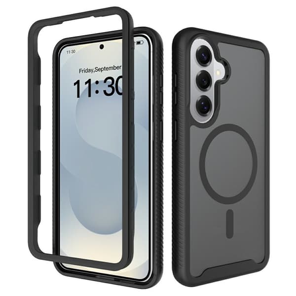 Mobilskal för Samsung Galaxy S26 Plus Magnetiskt 2 i 1 PC + TPU - Svart