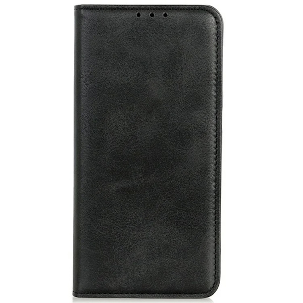 iPhone 17 Plånboksfodral Äkta läder - Svart Svart