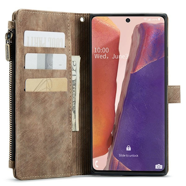 CASEME C30 Mobilskal för Samsung Galaxy Note20 5G/4G - Brun