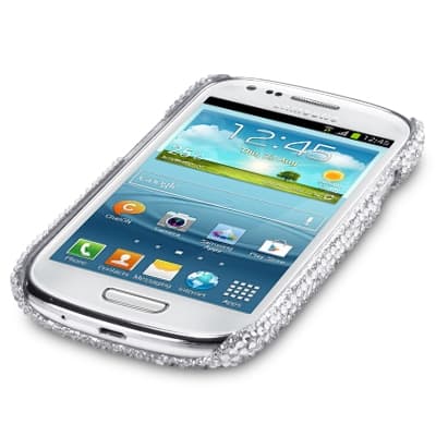 Bling Bling -kuori Samsung Galaxy S3 mini i8190:lle (hopea) Silver