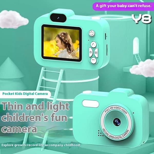 Digitalkamera för Barn HD-Videoinspelare Y8 Röd