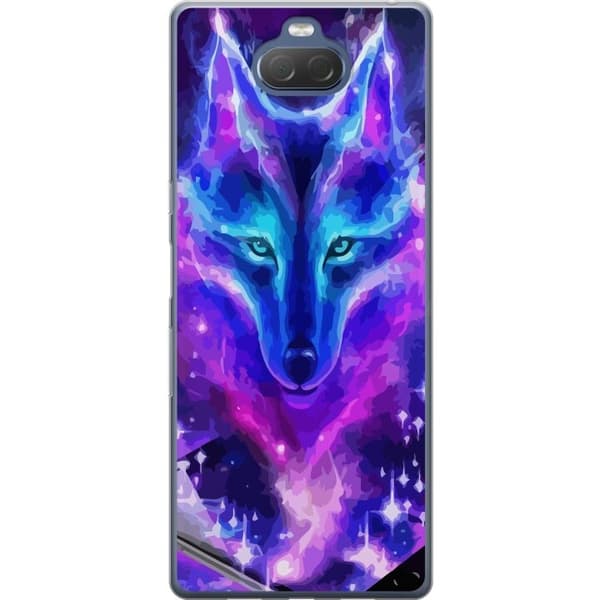 Telefontaske til Sony Xperia 10 Plus med Neon Wolf