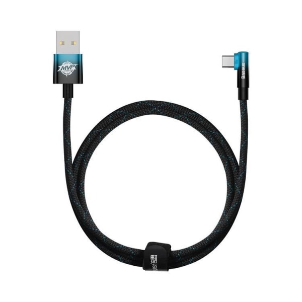 Baseus MVP USB-C Til Lightning 100W Kabel 1m - Sort/Blå