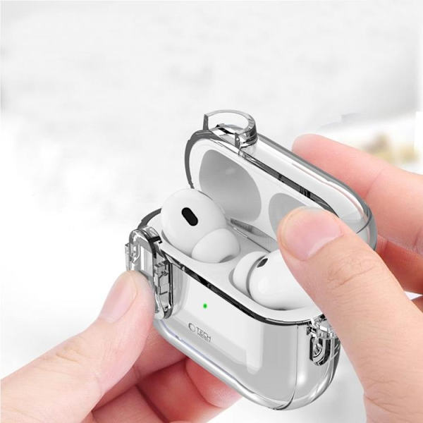 Tech-Protect Apple Airpods Pro 1/2 Skal Slim Hook - Clear