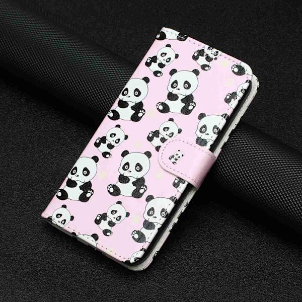 Plånboksfodral för Samsung Galaxy S26 Plus Konstläder med rem - Panda