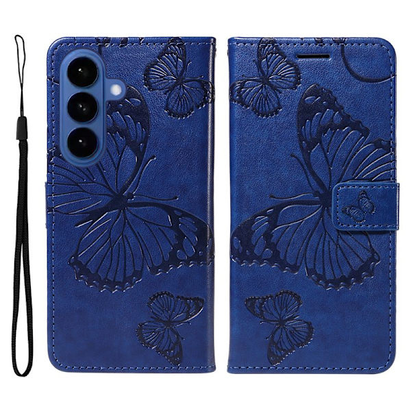 Plånboksfodral för Samsung Galaxy S26 Plus Konstläder Ställ - Blå