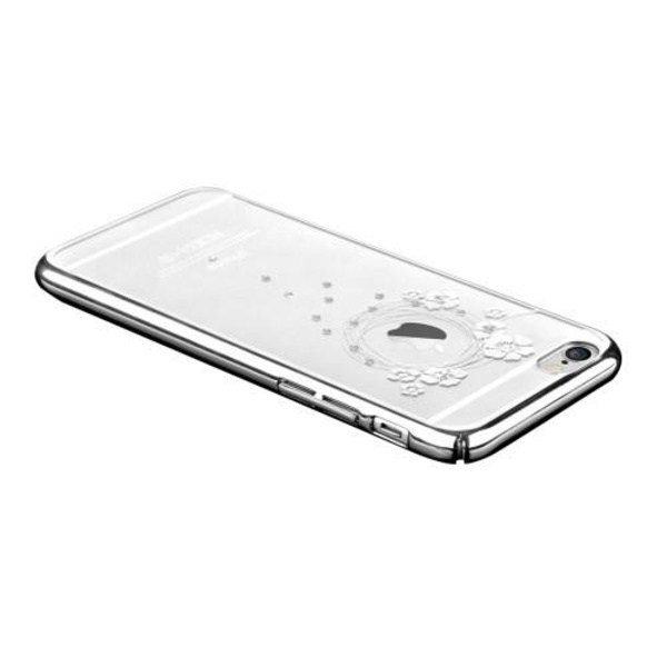 Devia Skal med Swarovski-Stenar till Apple iPhone 6(S) Plus - Garland Silver