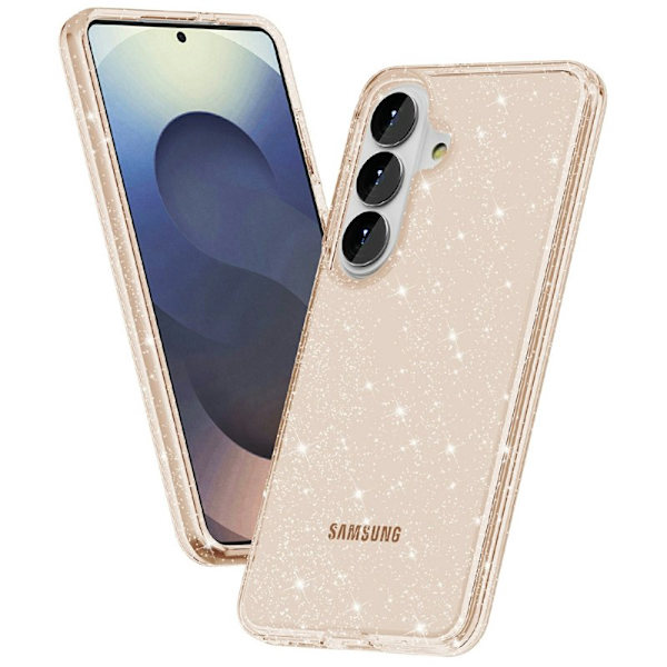 Mobilskal för Samsung Galaxy S26 Plus Glittrande TPU + PC - Guld