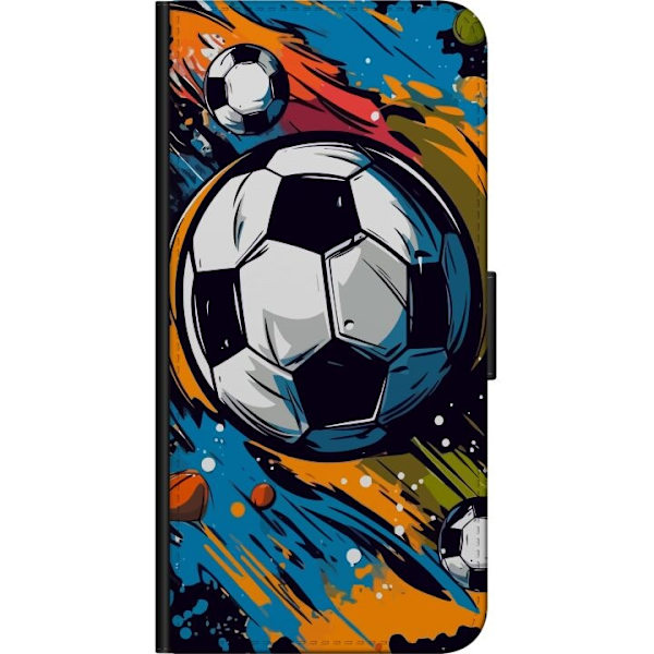 Pungcover til Samsung Galaxy Note 4 med Fodbolde