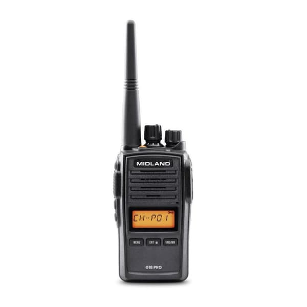 MIDLAND Walkie Talkie G18 Pro Svart