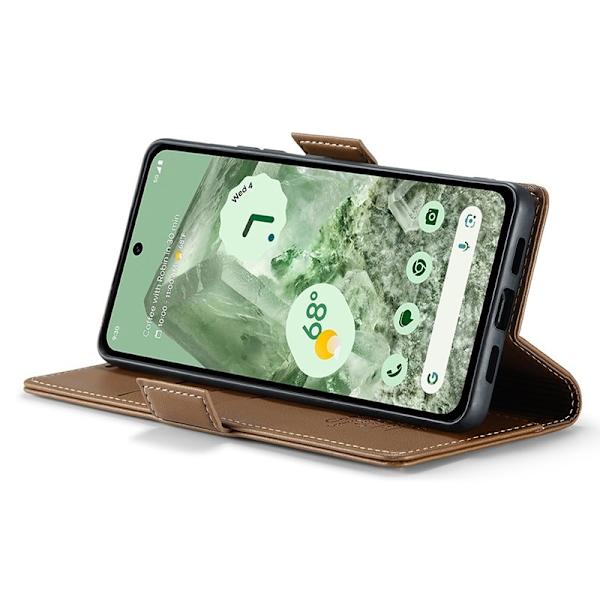 CASEME Plånboksfodral Konstläder till Google Pixel 8a - Brun