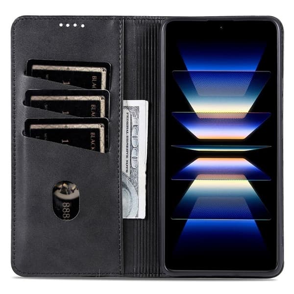 AZNS Samsung Galaxy A36 5G Plånboksfodral Konstläder - Svart
