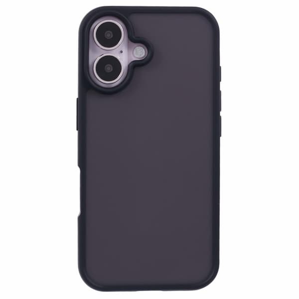 X-LEVEL Mobilskal till iPhone 16 Akryl TPU Gummi Skydd - Svart