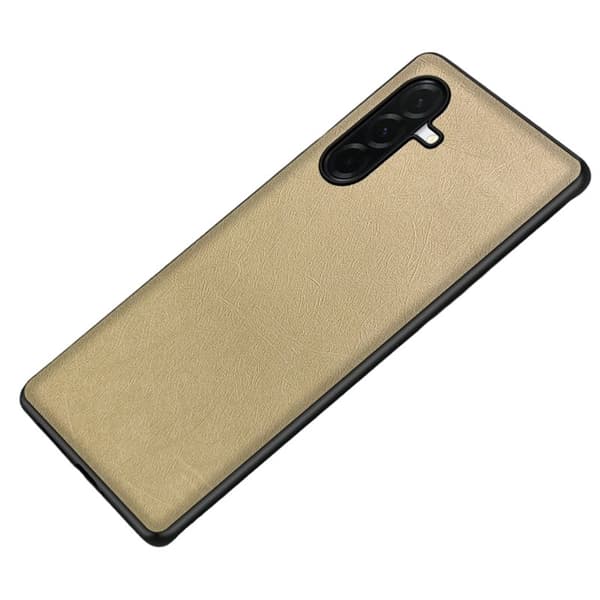 Mobilskal för Samsung Galaxy S26 Plus Konstläder TPU - Guld