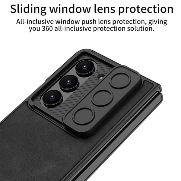 GKK Galaxy Z Fold 5 Mobilskal Slim Anti-Drop - Brun Brun