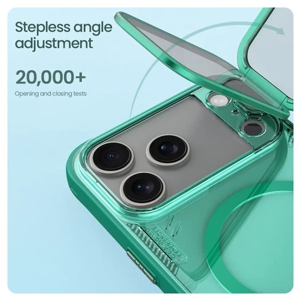 NILLKIN Mobilskal till iPhone 17 Pro Max Magsafe Iceblade Prop - Grön Grön