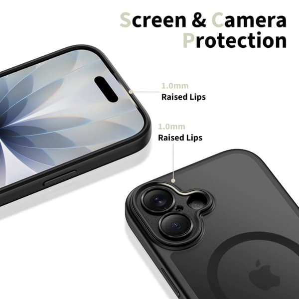 Tech-Protect Mobilskal till iPhone 17 Magsafe Peak - Matte Svart Svart