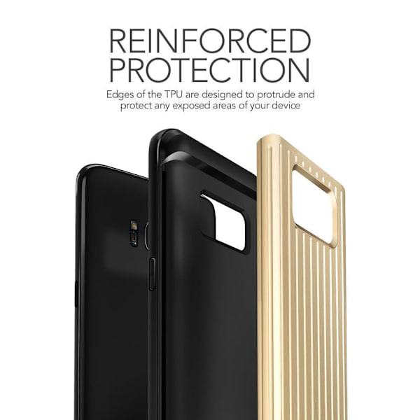 Verus Waved Hard Drop Skal till Samsung Galaxy S8 - Gold