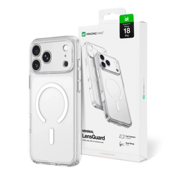 AmazingThing Mobilskal För iPhone 18 Pro/17 Pro Magsafe Drop Proof - Transparent