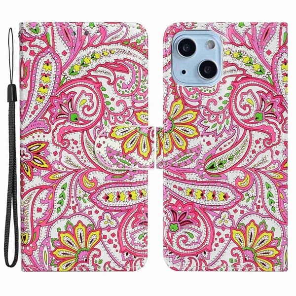 iPhone 14 Plus Plånboksfodral Folio Flip - Flower Flerfärgad